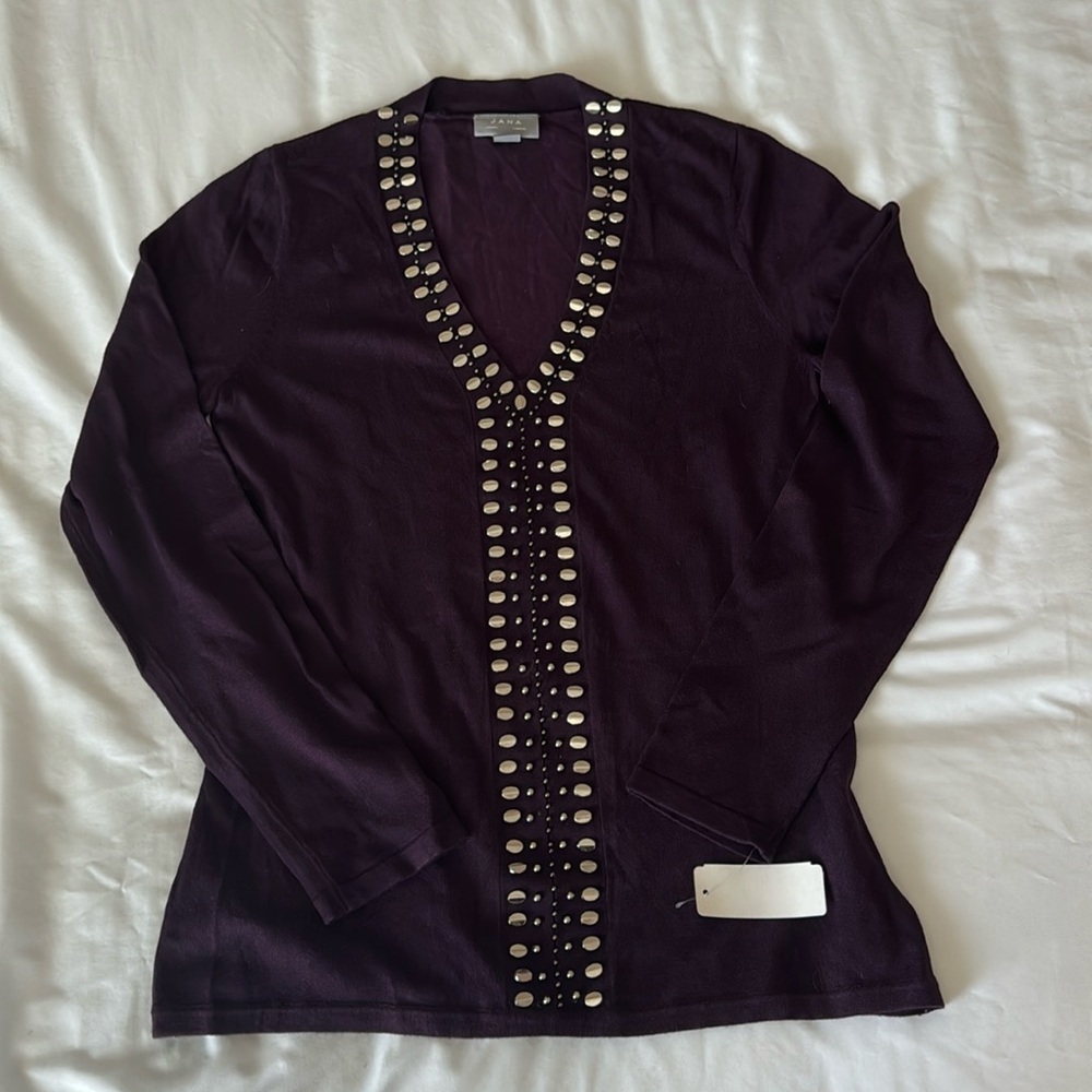 JANA long sleeve dress v-neck sweater